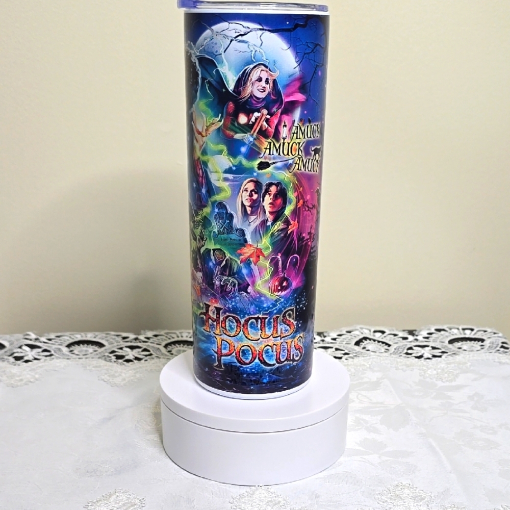 Custom 20oz Stainless Steel Tumbler - Hocus Pocus